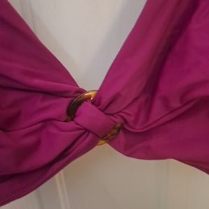 Plus-size 2pc Bikini 3XL Fushia/black NWT